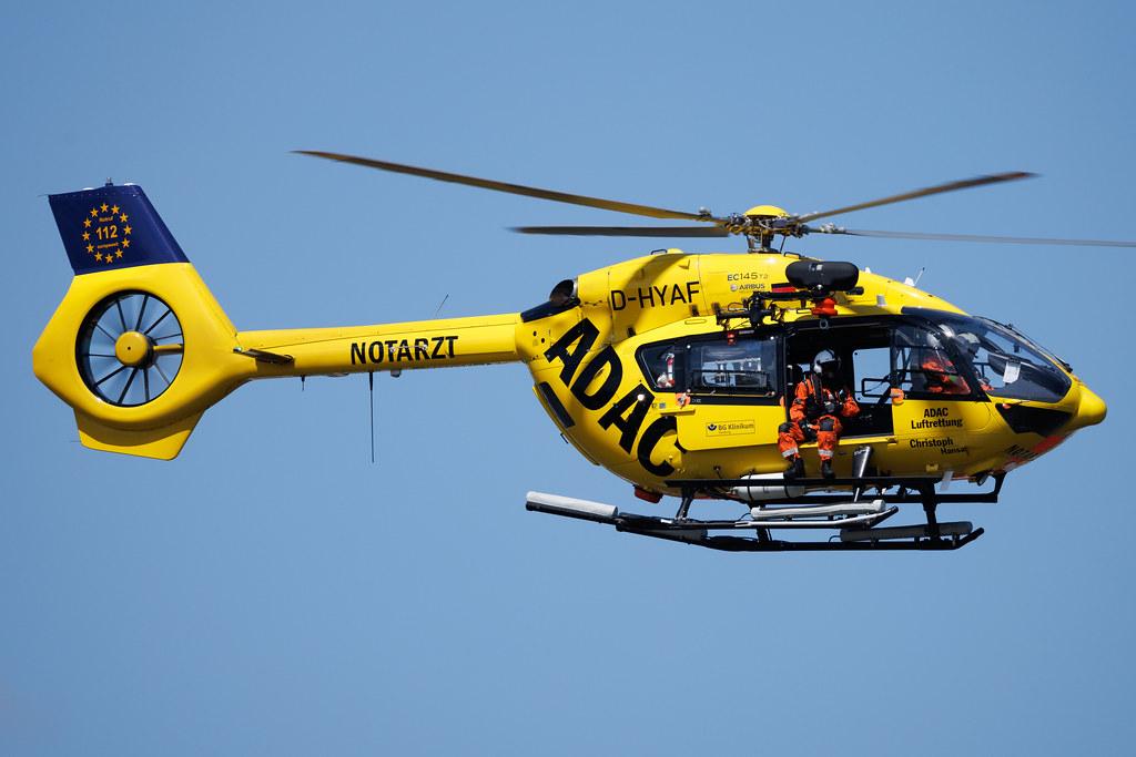 SOS Joint Rescue Operation: ADAC Luftrettung (/ CHX) | Operator: Germany - Air Ambulance | Airbus Helicopters H145 EC45 | D-HYAF | MSN 20043