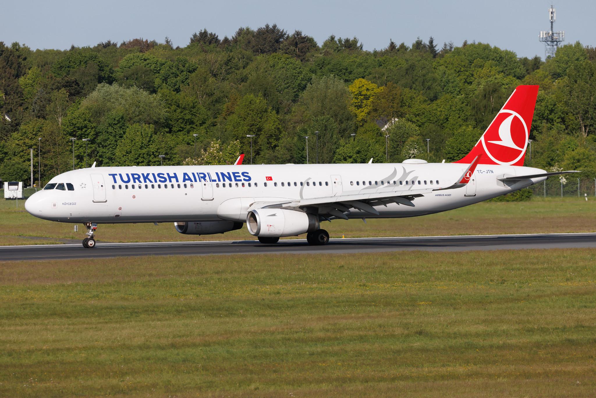 Hamburg Airport: Turkish Airlines (TK / THY) | Airbus A321-231 A321 | TC-JTN | MSN 07274