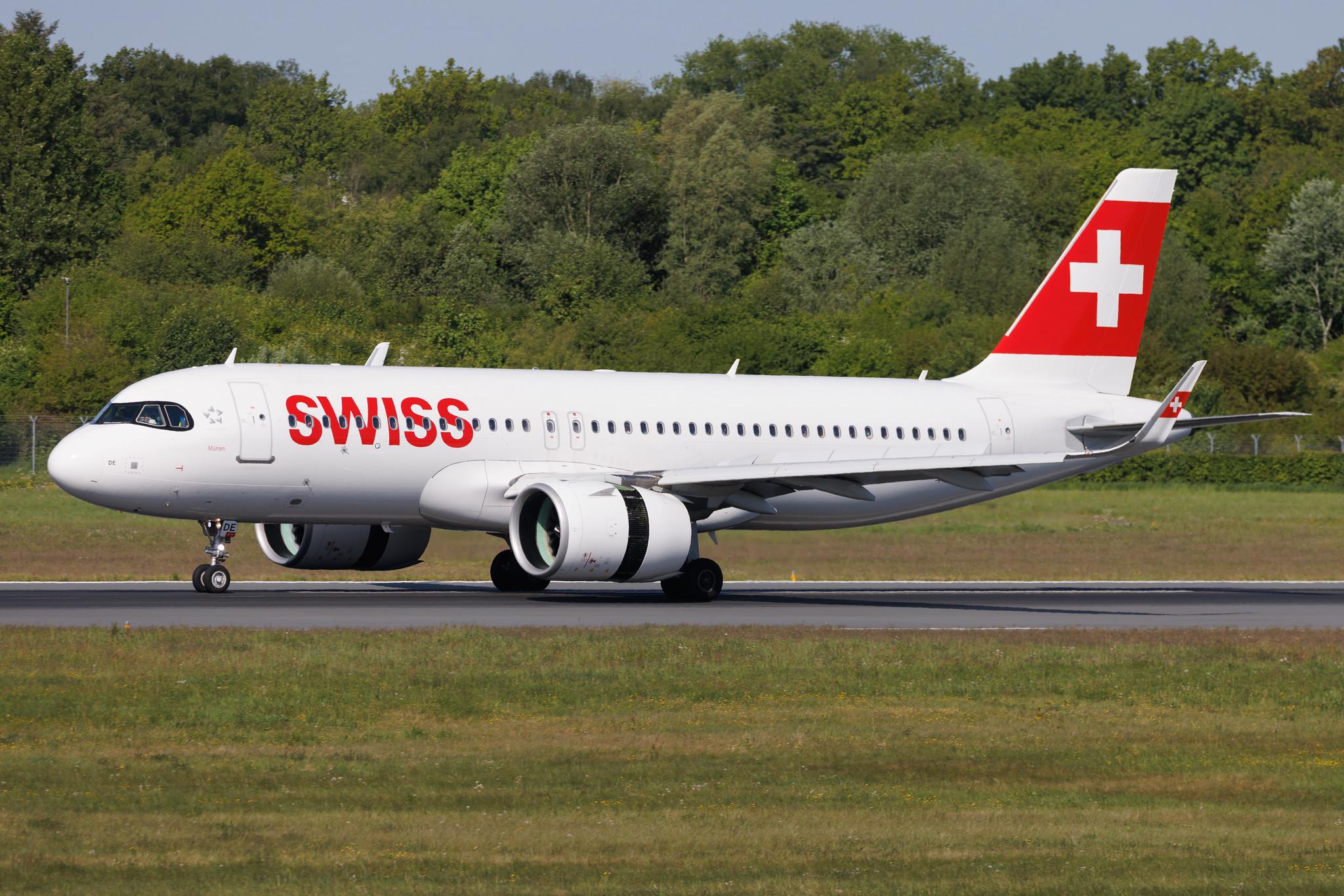 Hamburg Airport: Swiss (LX / SWR) | Airbus A320-271N A20N | HB-JDE | MSN 11084