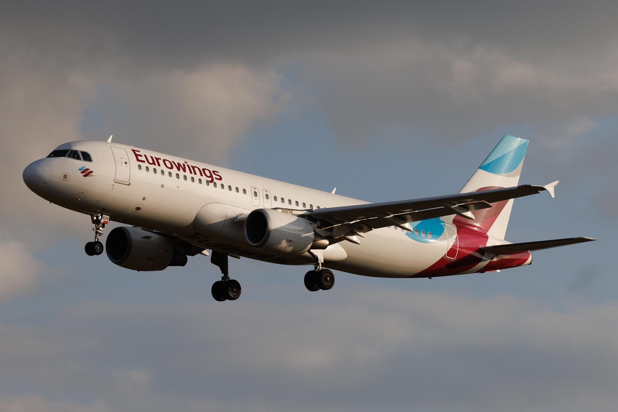 Hamburg Airport: Eurowings (EW / EWG) | Airbus A320-216 A320 | D-ABZN | MSN 3080