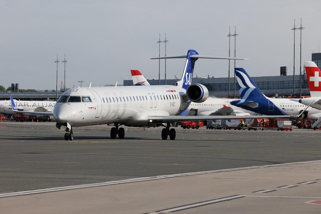 Hamburg Airport: SAS (SK / SAS) | Operator: Cityjet | Mitsubishi CRJ-900LR CRJ9 | EI-GEC | MSN 15246