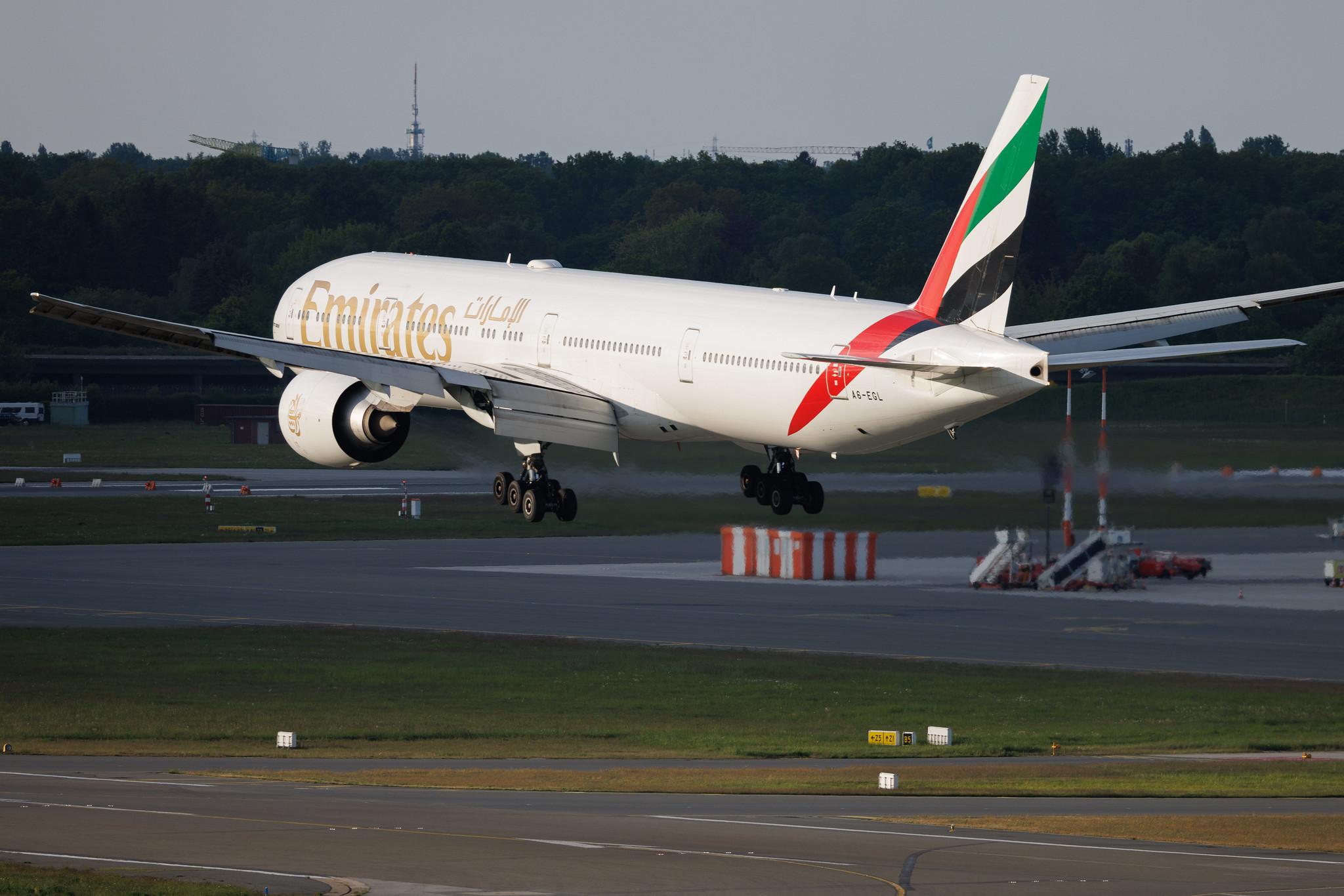 Hamburg Airport: Emirates (EK / UAE) | Boeing 777-31H(ER) B77W | A6-EGL | MSN 41072