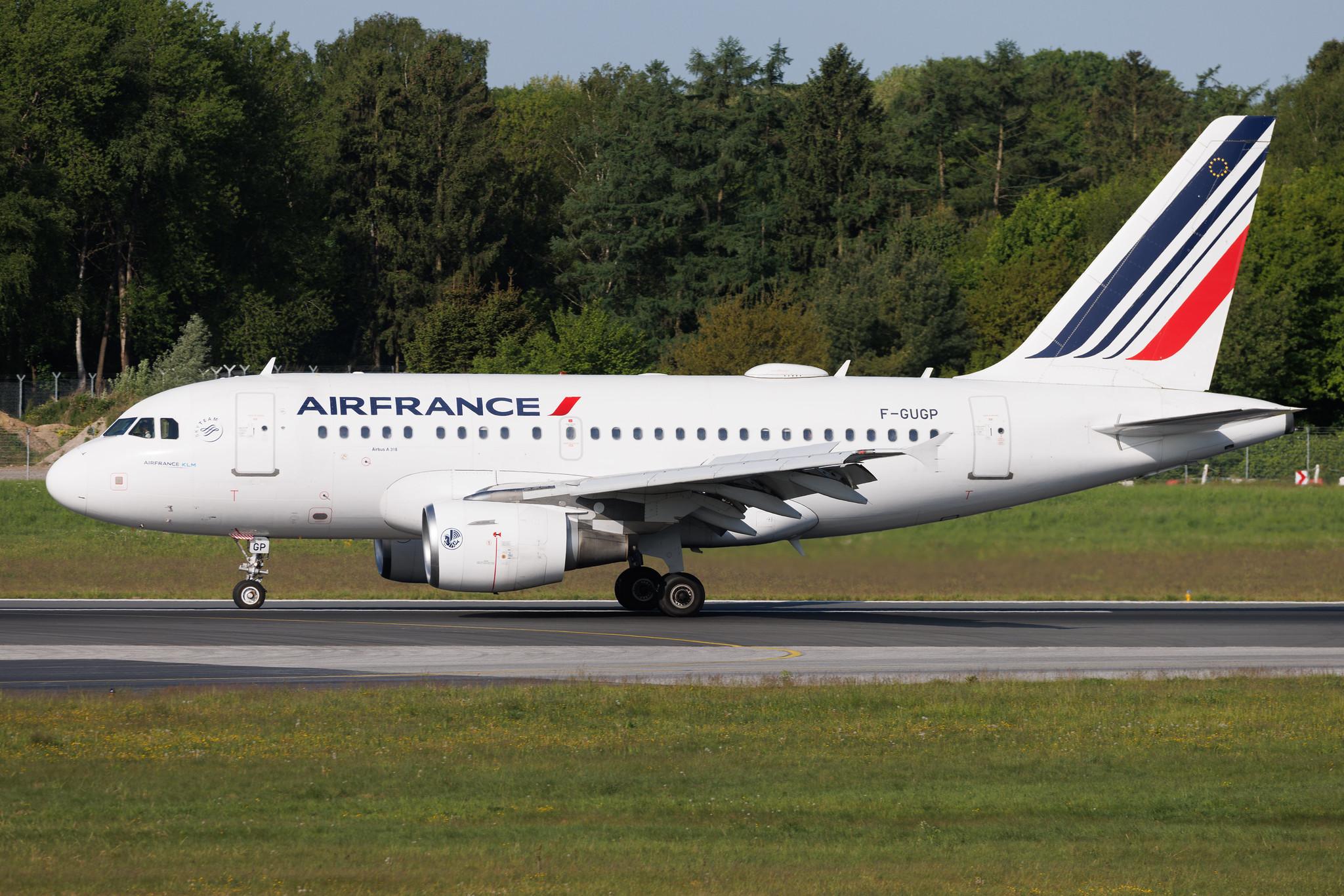 Hamburg Airport: Air France (AF / AFR) | Airbus A318-111 A318 | F-GUGP | MSN 2967