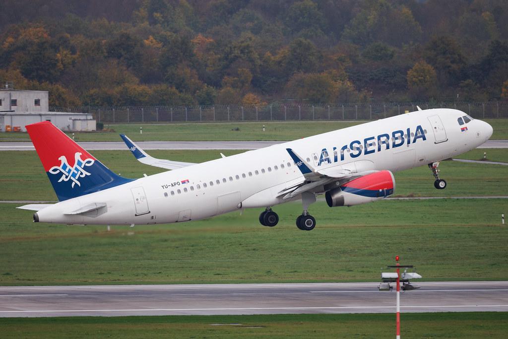 Düsseldorf Airport: AirSERBIA (JU / ASL) | Airbus A320-232 A320 | YU-APO | MSN 06388
