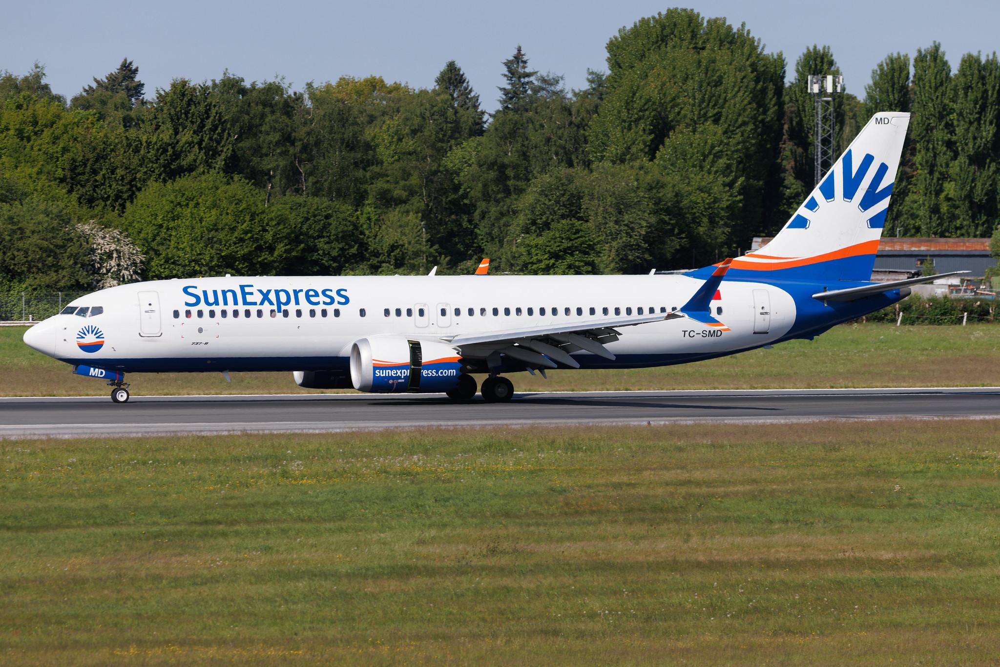 Hamburg Airport: SunExpress (XQ / SXS) | Boeing 737 MAX 8 B38M | TC-SMD | MSN 63605