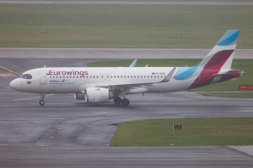 Düsseldorf Airport: Eurowings (EW / EWG) | Operator: Eurowings Europe | Airbus A320-251N A20N | 9H-ENB | MSN 10798