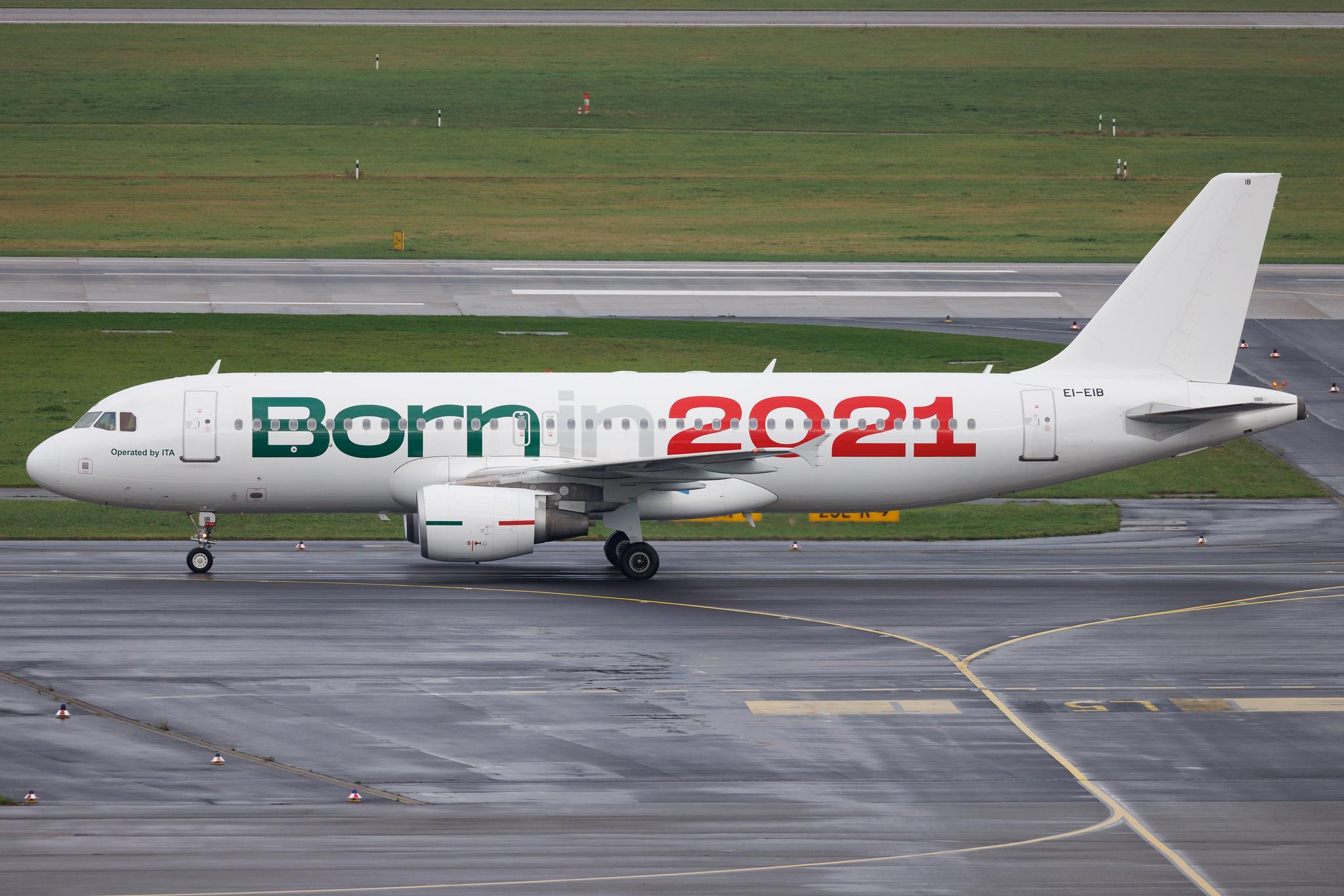 Düsseldorf Airport: ITA Airways (AZ / ITY) | Livery: Born in 2021 Livery | Airbus A320-216 A320 | EI-EIB | MSN 04249
