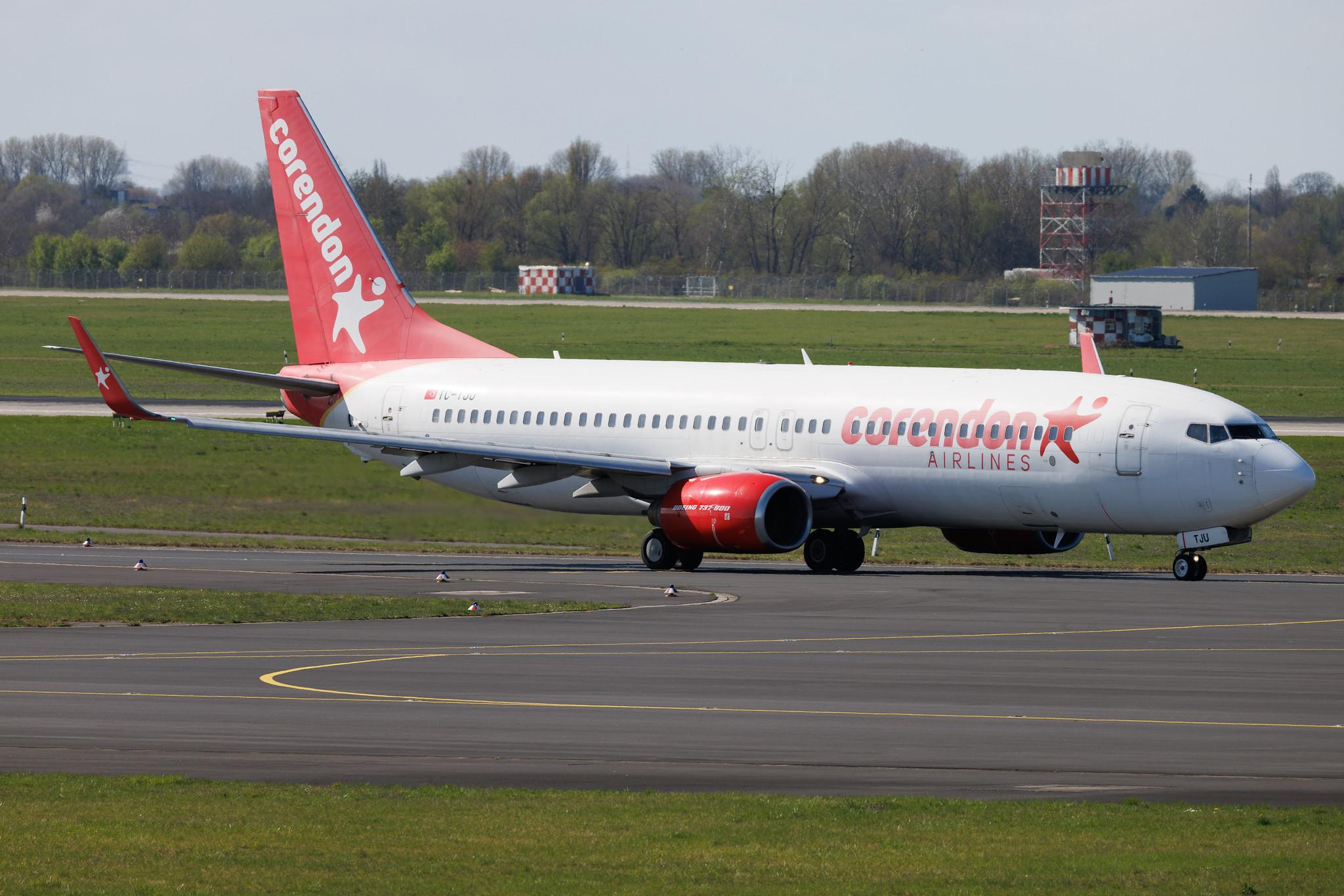 Düsseldorf Airport: Corendon Airlines (XC / CAI) | Boeing 737-8HX B738 | TC-TJU | MSN 29681