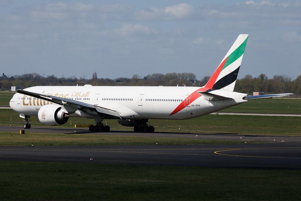 Düsseldorf Airport: Emirates (EK / UAE) | Boeing 777-31H(ER) B77W | A6-EPK | MSN 42330