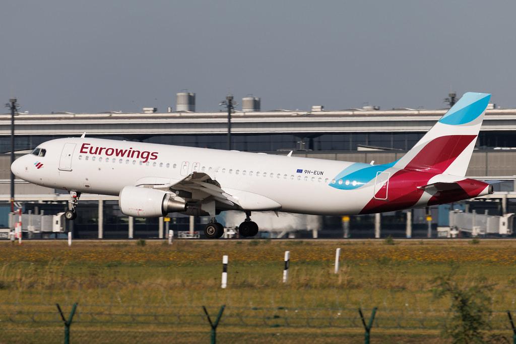 Flughafen Berlin Brandenburg: Eurowings (EW / EWG) | Operator: Eurowings Europe | Airbus A320-214 A320 | 9H-EUN | MSN 03422