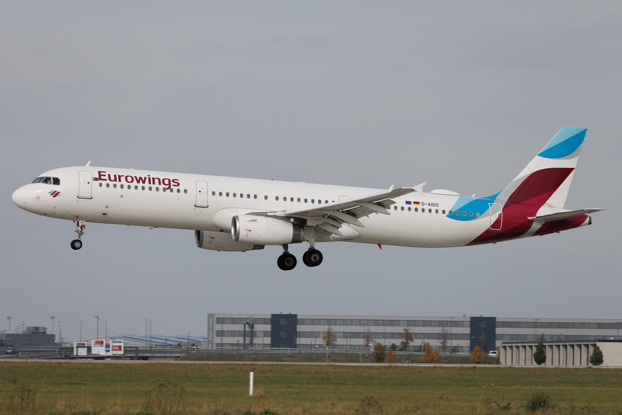 Flughafen Berlin Brandenburg: Eurowings (EW / EWG) |  Airbus A321-231 A321 | D-AIDO | MSN 4994