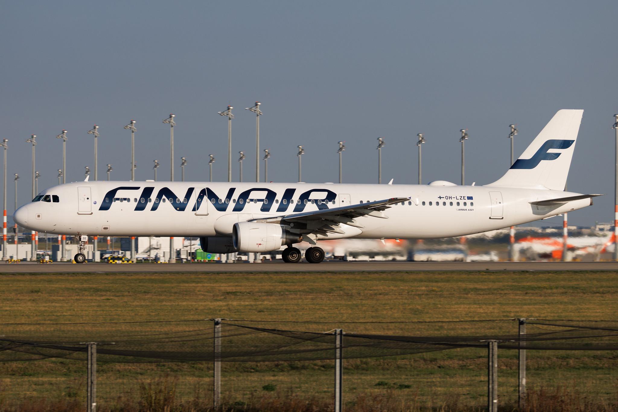 Flughafen Berlin Brandenburg: Finnair (AY / FIN) | Airbus A321-211 A321 | OH-LZE | MSN 01978