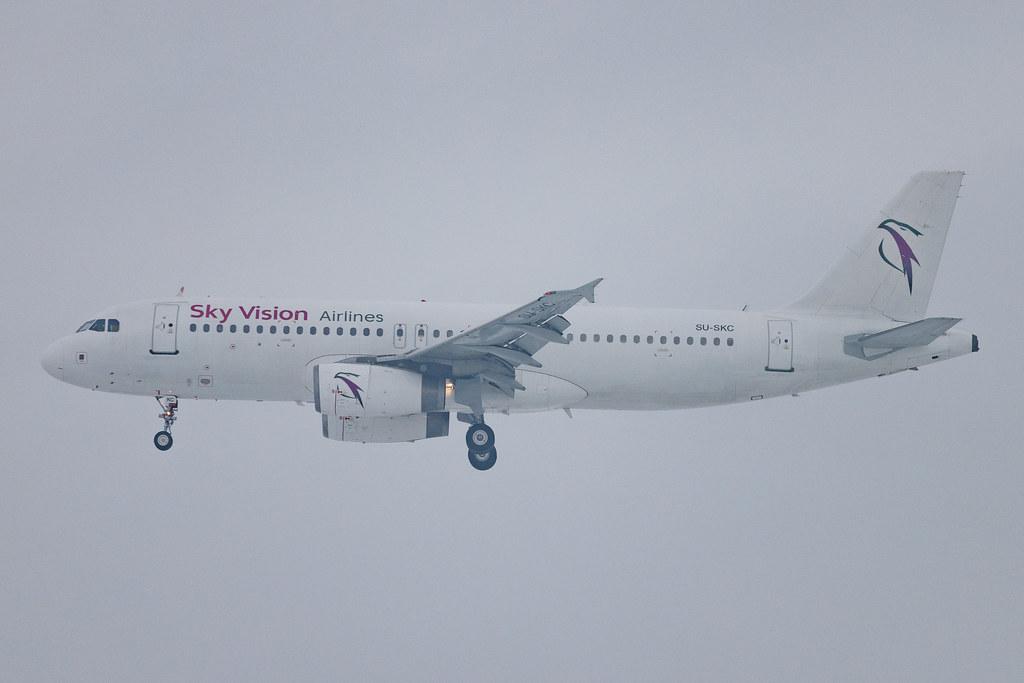 Munich Airport: Sky Vision Airlines (SE / SVI) | Airbus A320-232 A320 | SU-SKC | MSN 02589