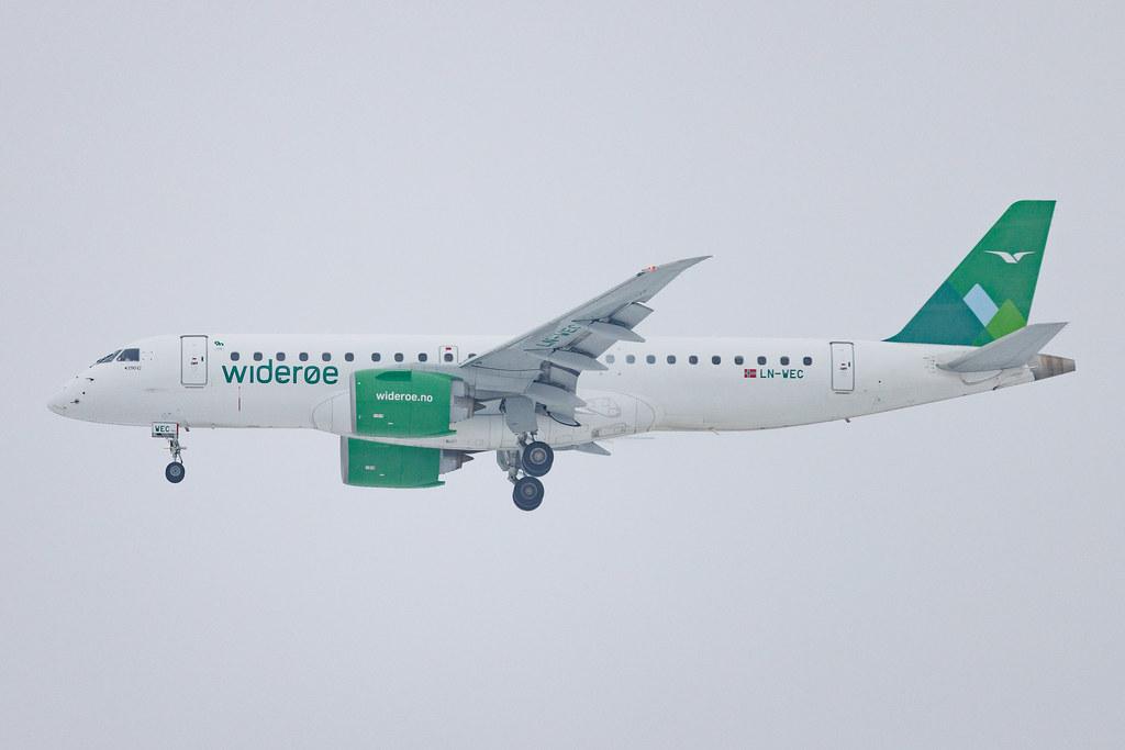 Munich Airport: Wideroe (WF / WIF) | Embraer E190-E2 E290 | LN-WEC | MSN 19020011