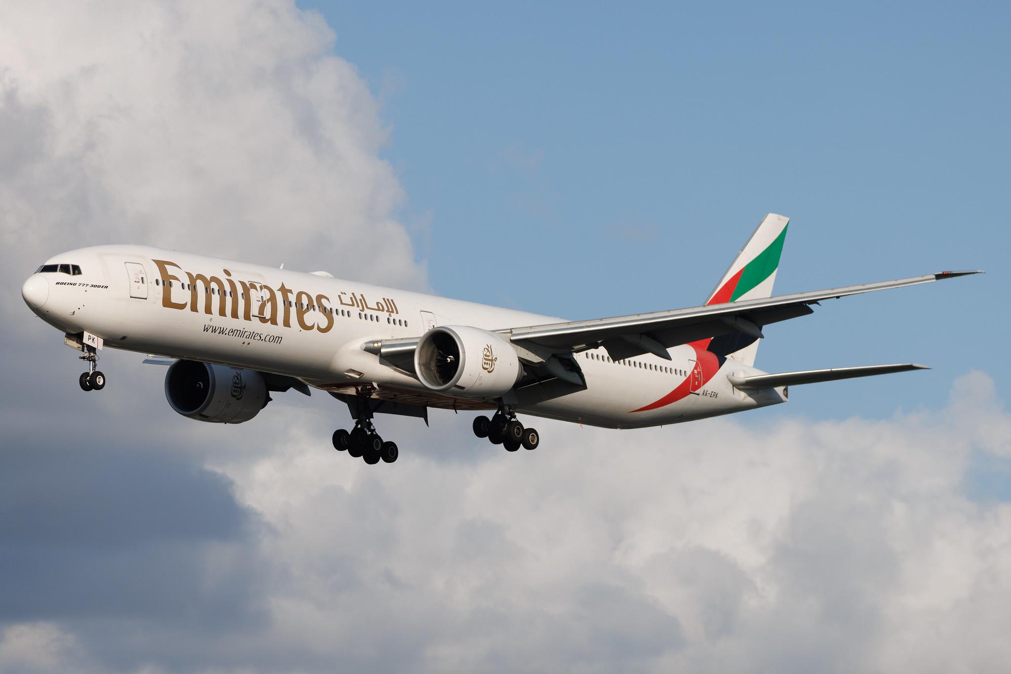 Hamburg Airport: Emirates (EK / UAE) | Boeing 777-31H(ER) B77W | A6-EPK | MSN 42330