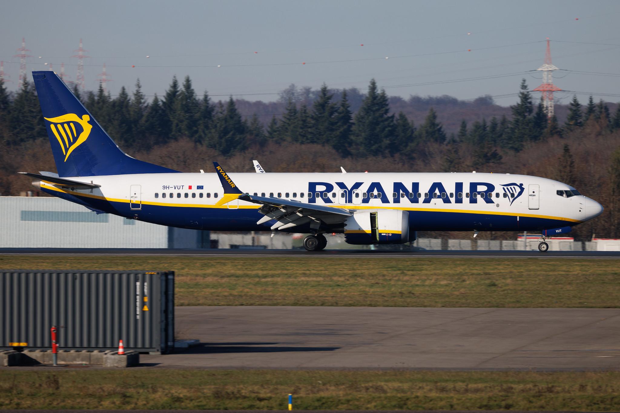 Luxembourg Findel Airport: Ryanair (FR / RYR) | Operator: Malta Air | Boeing 737 MAX 8-200 B38M | 9H-VUT | MSN 65882