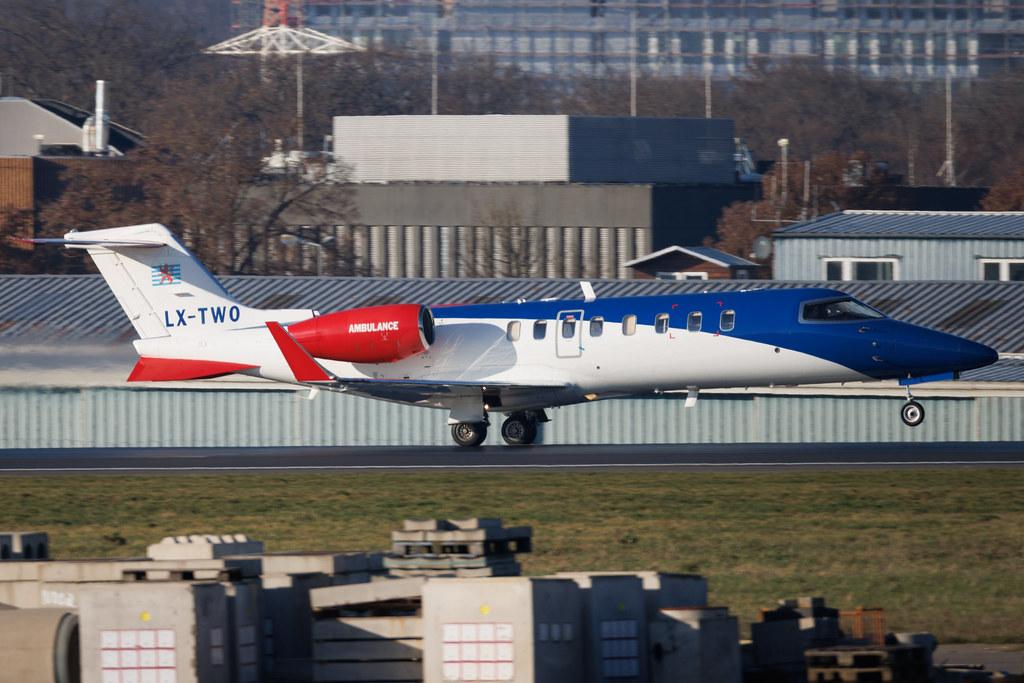 Luxembourg Findel Airport: Luxembourg Air Ambulance (LRQ) | Learjet 45 LJ45 | LX-TWO | MSN 45-362