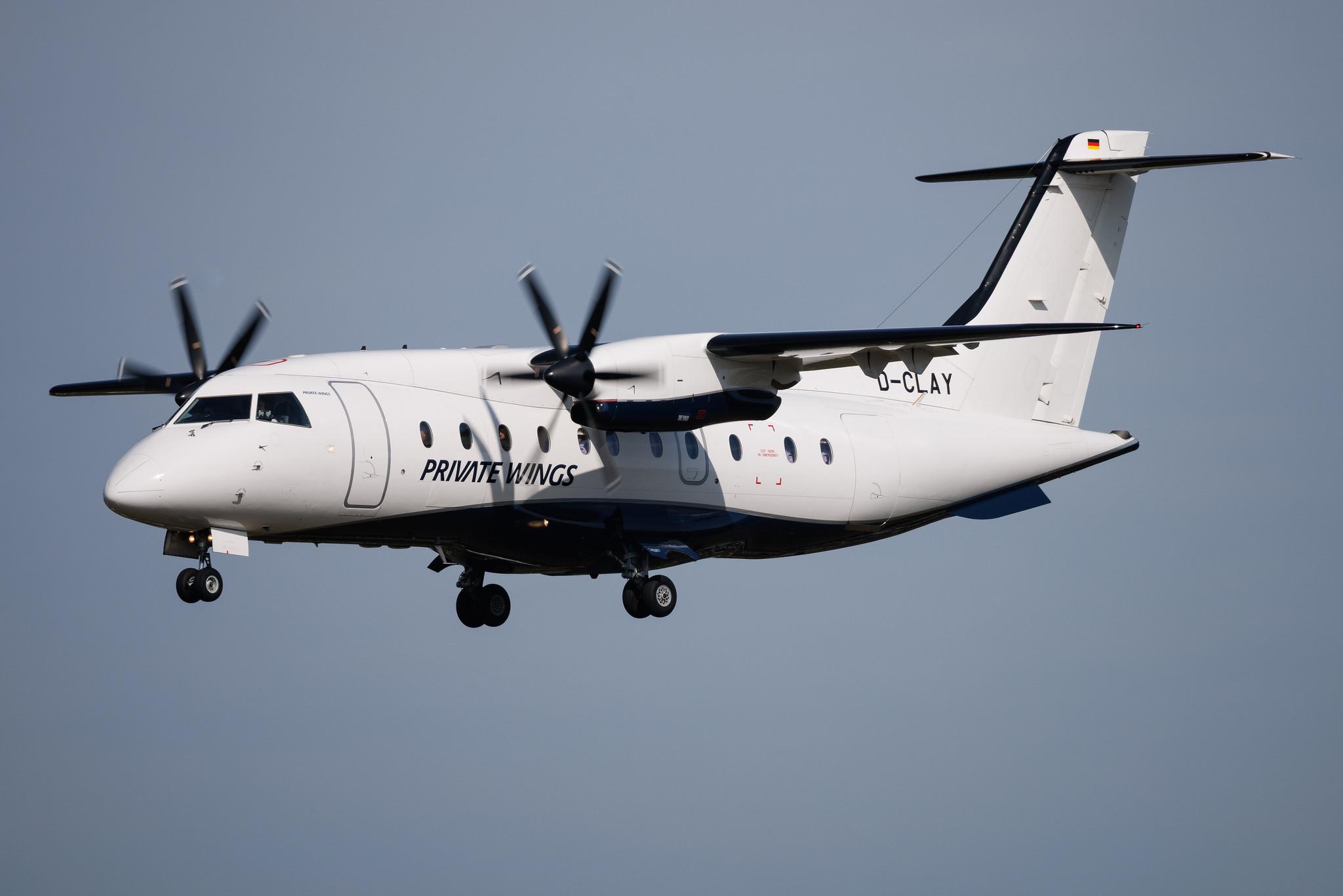 Hamburg Airport: Private Wings (JW / PWF) | Dornier 328-110 D328 | D-CLAY | MSN 3117