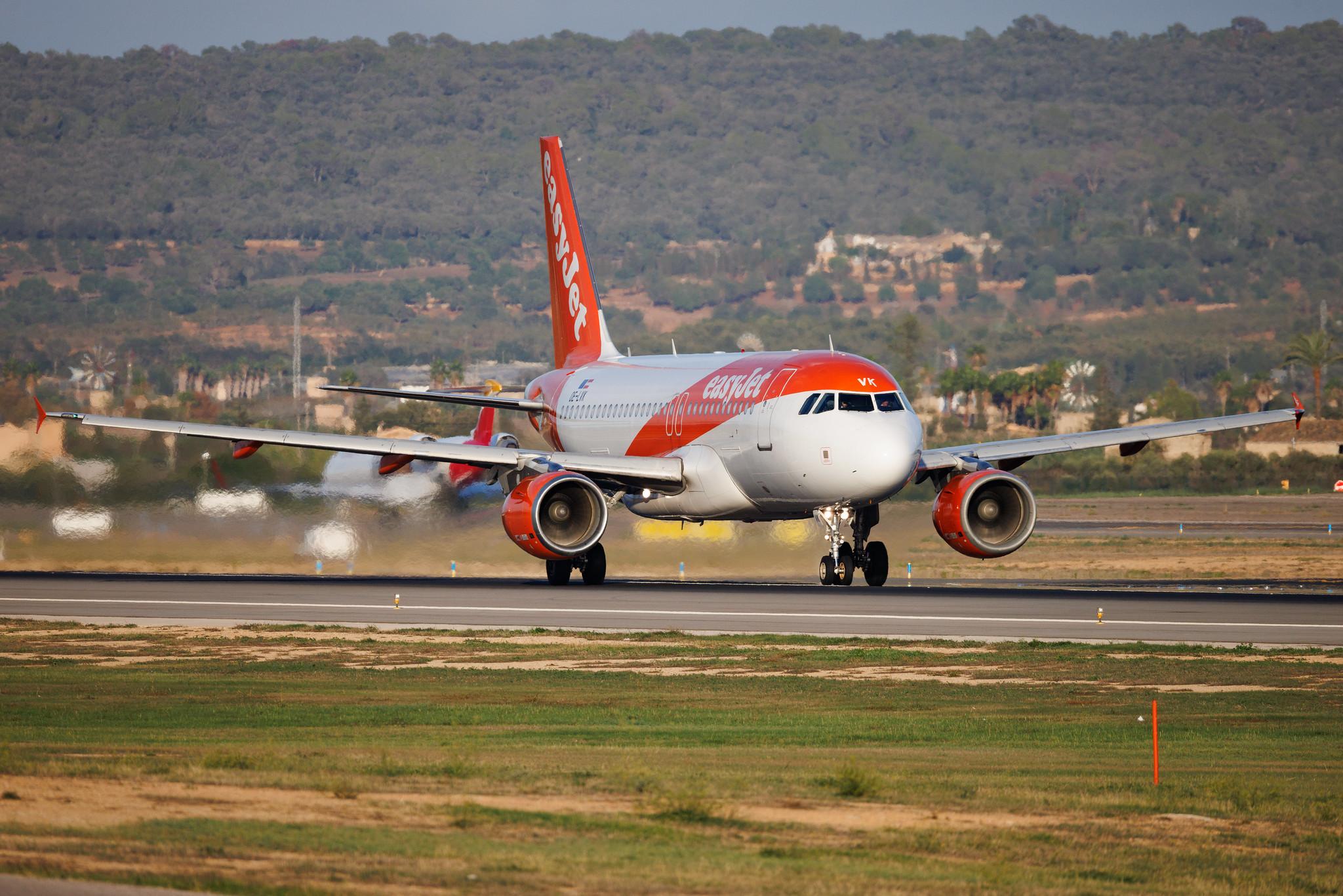Palma de Mallorca Airport: easyJet (U2 / EZY) | Operator: easyJet Europe | Airbus A319-111 A319 | OE-LVK | MSN 02782