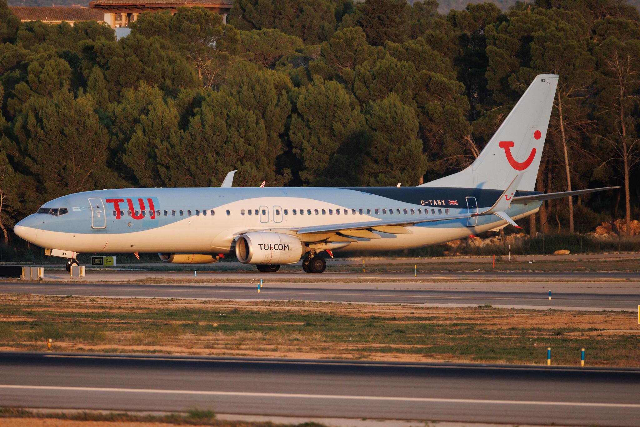 Palma de Mallorca Airport: TUI (X3 / TUI) | Operator: TUI Airways | Boeing 737-8K5 B738 | G-TAWX | MSN 44272