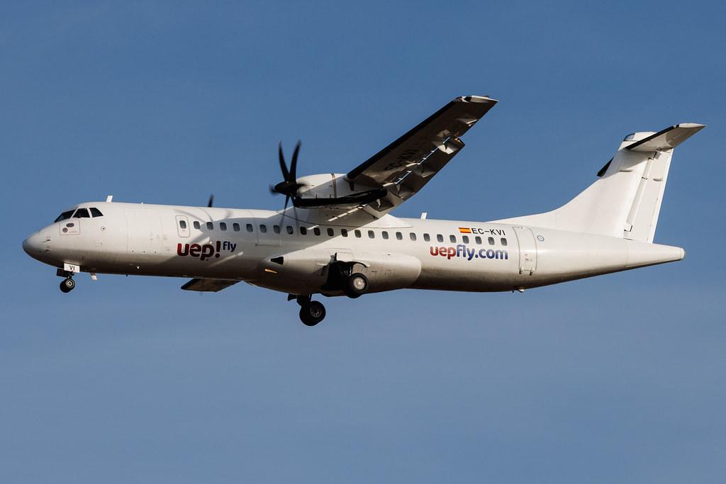Palma de Mallorca Airport: uep! Fly  | Operator: Swiftair | ATR 72-500 AT75 | EC-KVI | MSN 0824