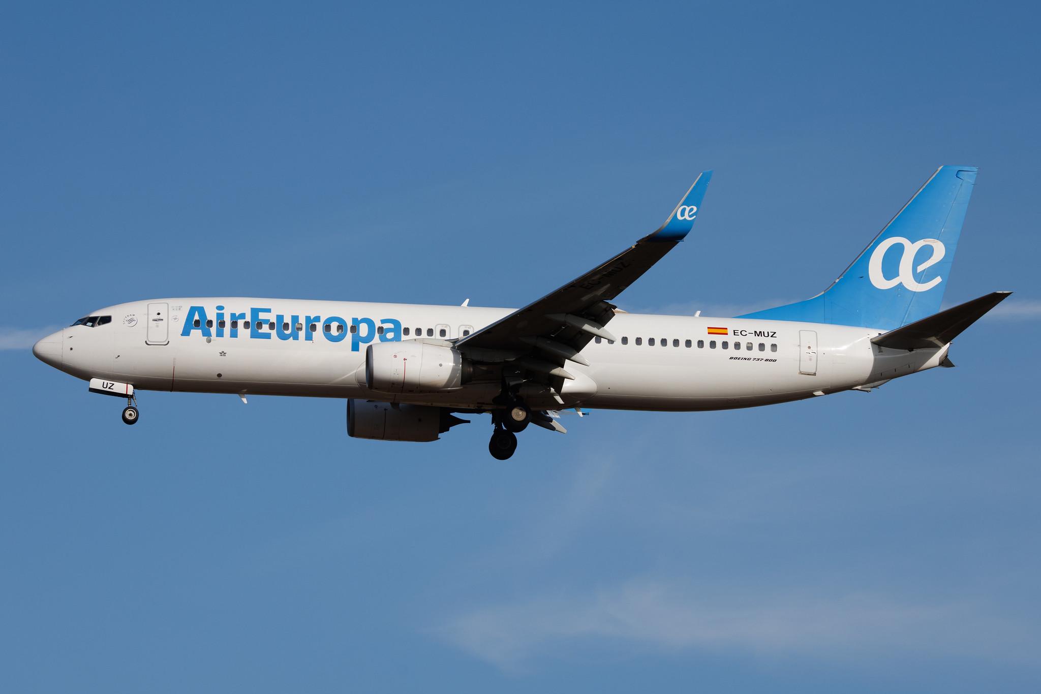 Palma de Mallorca Airport: Air Europa (UX / AEA) | Boeing 737-85P B738 | EC-MUZ | MSN 60589