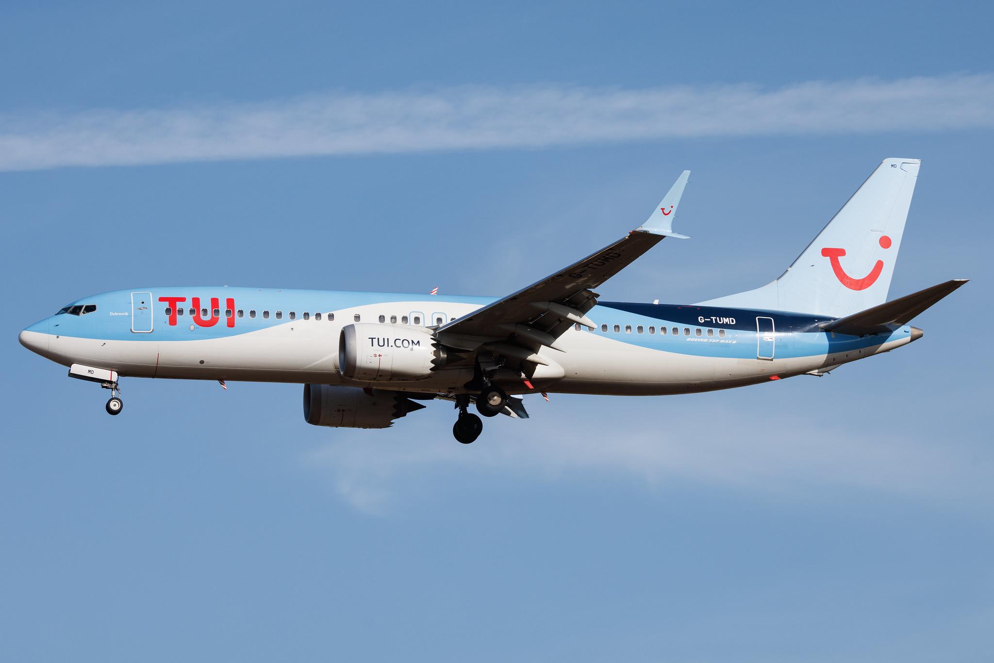 Palma de Mallorca Airport: TUI (X3 / TUI) | Operator: TUI Airways | Boeing 737 MAX 8 B38M | G-TUMD | MSN 44648