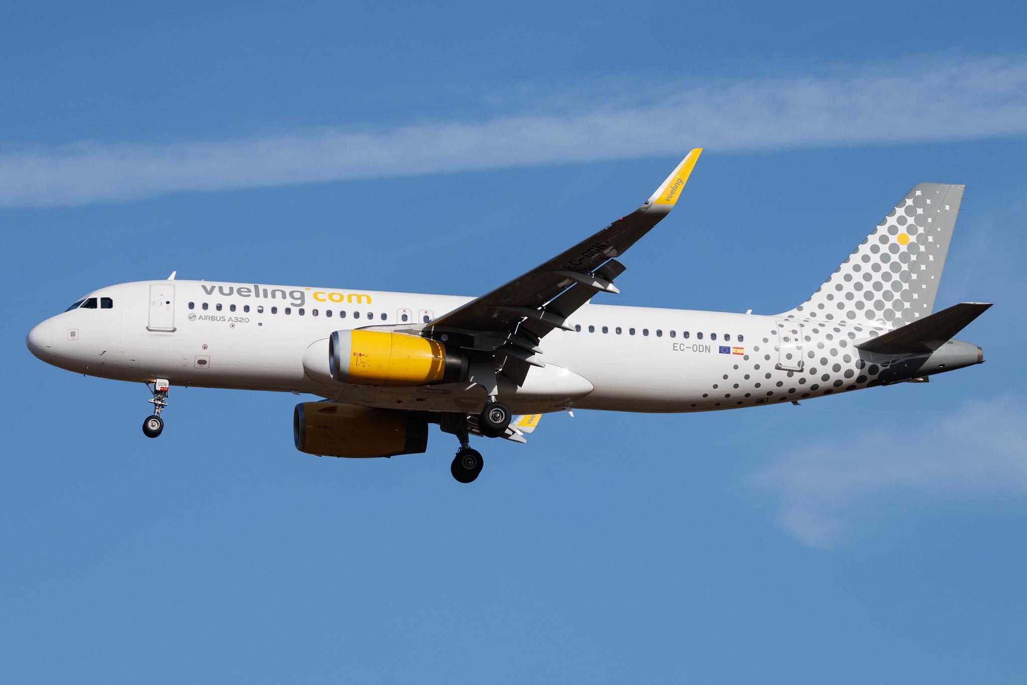 Palma de Mallorca Airport: Vueling (VY / VLG) |  Airbus A320-232 A320 | EC-ODN | MSN 06544