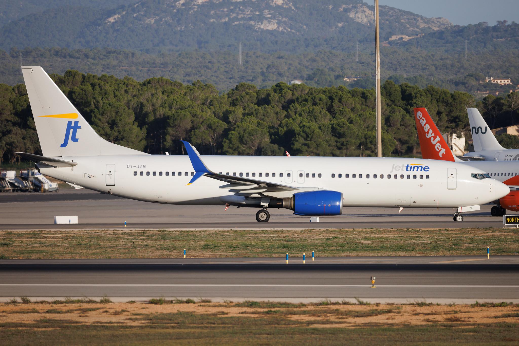 Palma de Mallorca Airport: Jettime (JP / JTD) | Boeing 737-8K5 B738 | OY-JZM | MSN 34688