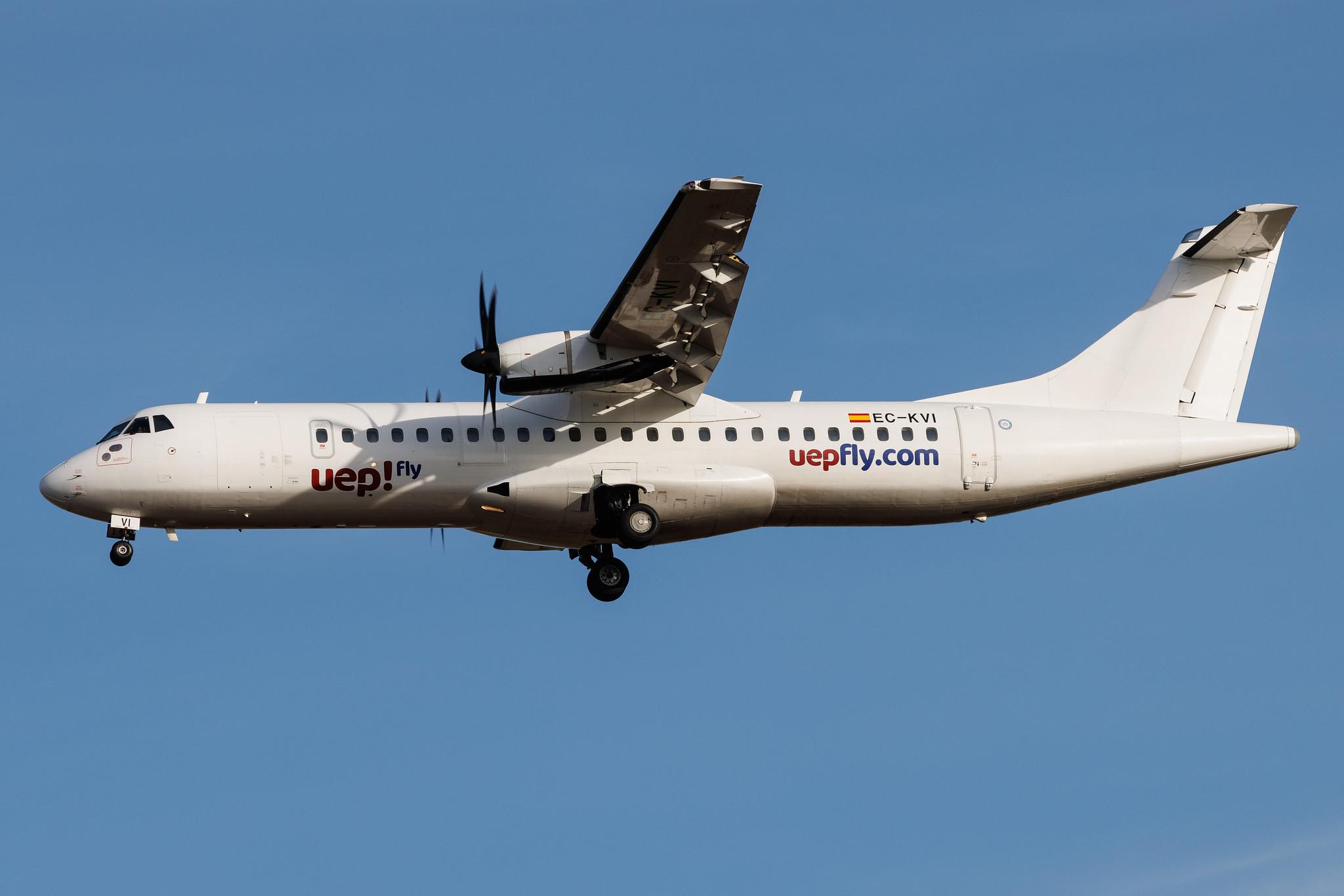 Palma de Mallorca Airport: uep! Fly  | Operator: Swiftair | ATR 72-500 AT75 | EC-KVI | MSN 0824