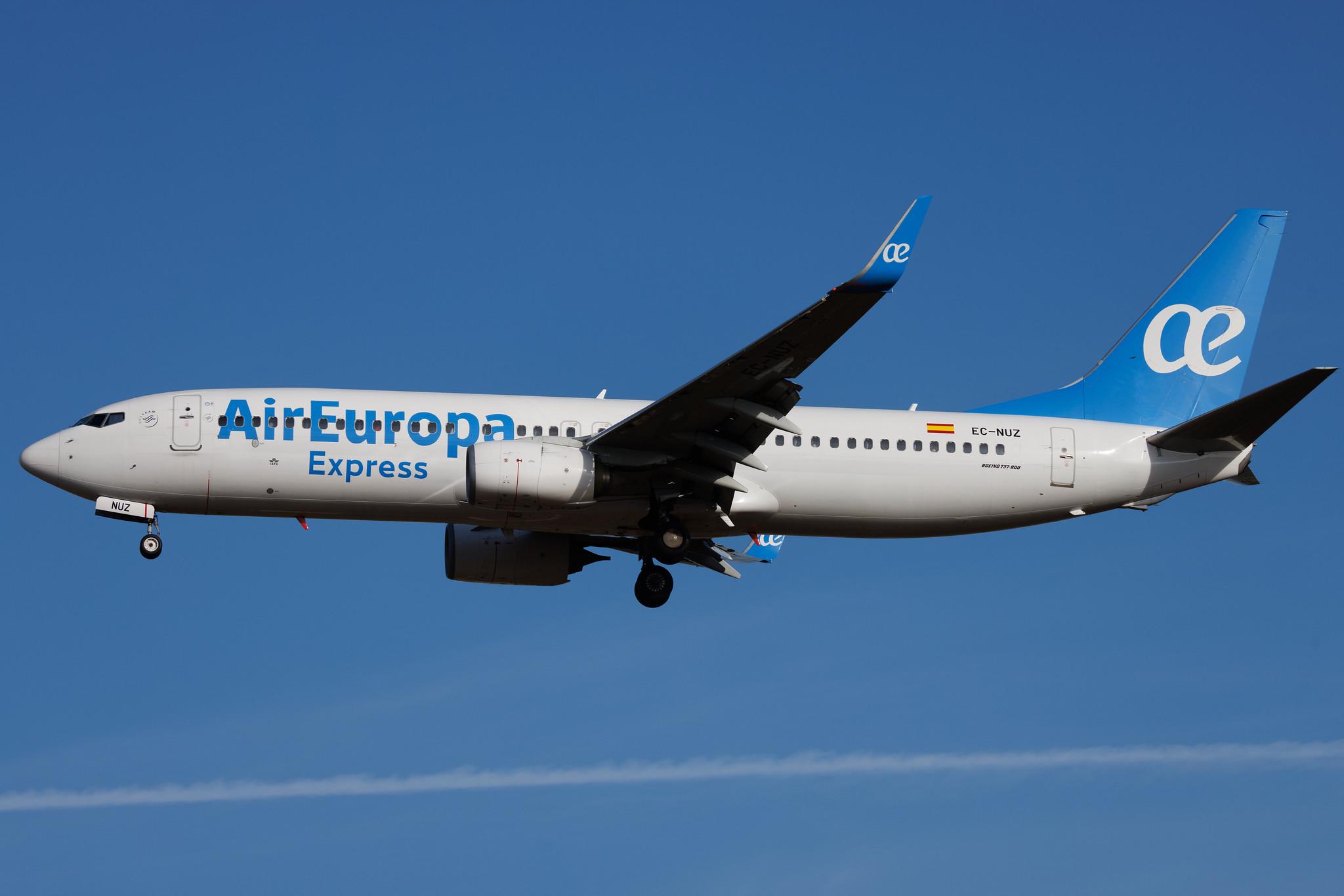 Palma de Mallorca Airport: Air Europa Express (UX / AEA) | Boeing 737-8GP B738 | EC-NUZ | MSN 39866