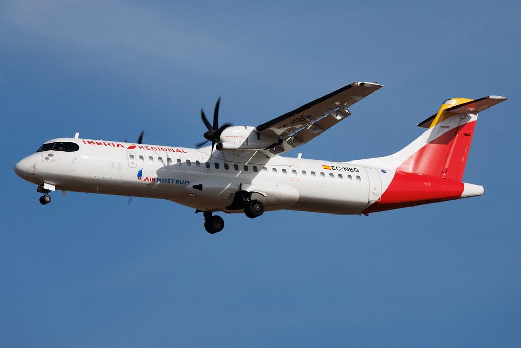 Palma de Mallorca Airport: Iberia Regional (IB / IBE) | Operator: Air Nostrum |  ATR 72-600 AT76 | EC-NBG | MSN 1022