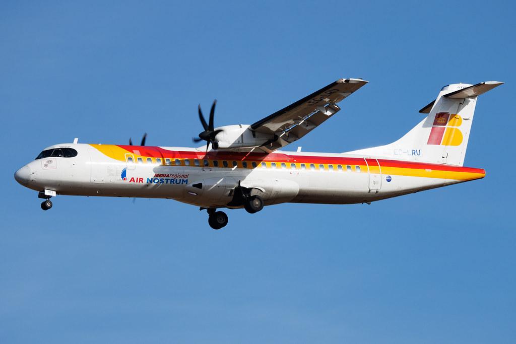 Palma de Mallorca Airport: Iberia Regional (IB / IBE) | Operator: Air Nostrum | ATR 72-600 AT76 | EC-LRU | MSN 1032