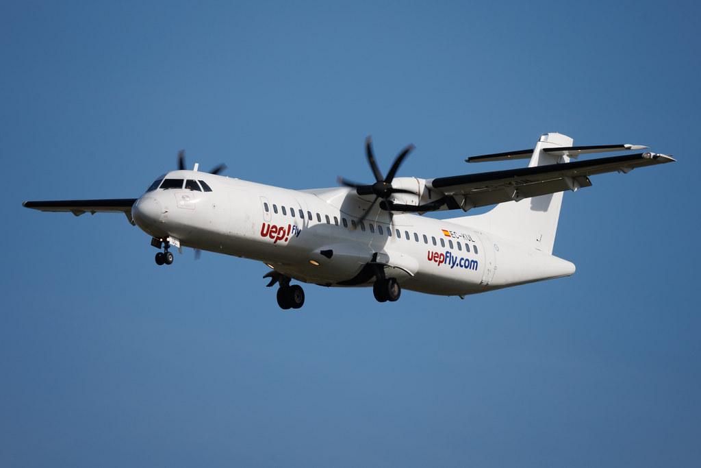 Palma de Mallorca Airport: uep! Fly  | Operator: Swiftair | ATR 72-500 AT75 | EC-KUL | MSN 0809