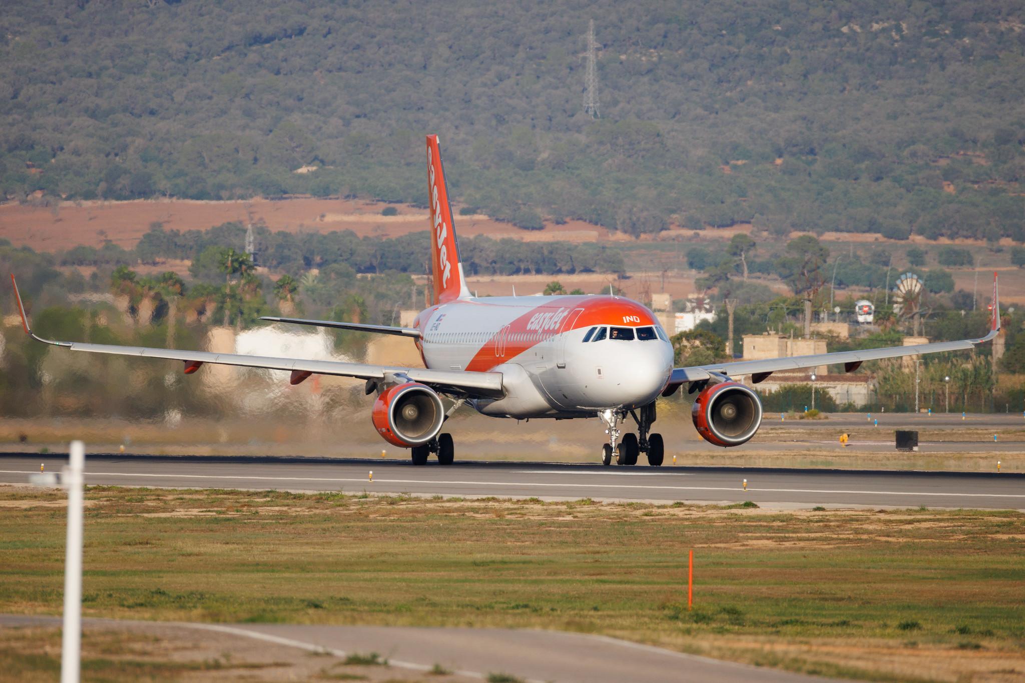 Palma de Mallorca Airport: easyJet (U2 / EZY) | Operator: easyJet Europe | Airbus A320-214 A320 | OE-IND | MSN 07762
