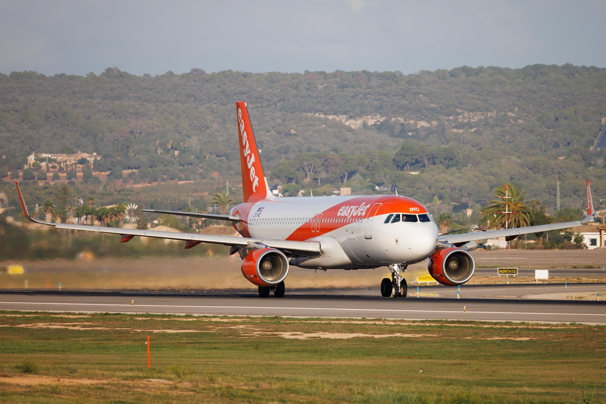 Palma de Mallorca Airport: easyJet (U2 / EZY) | Operator: easyJet Europe | Airbus A320-214 A320 | OE-IND | MSN 07762