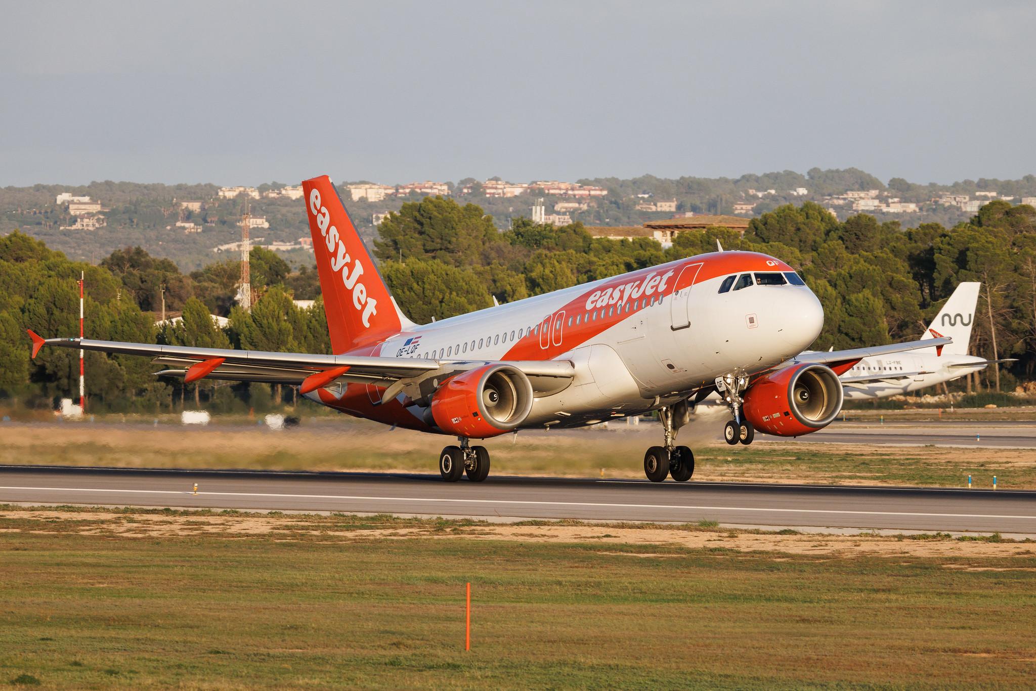 Palma de Mallorca Airport: easyJet (U2 / EZY) | Operator: easyJet Europe | Airbus A319-111 A319 | OE-LQF | MSN 03844