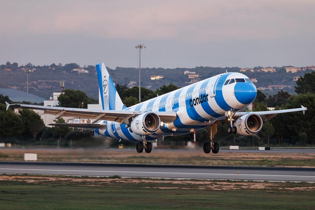Palma de Mallorca Airport: Condor (DE / CFG) | Livery: Blue Sea Livery | Airbus A320-212 A320 | D-AICA | MSN 0774