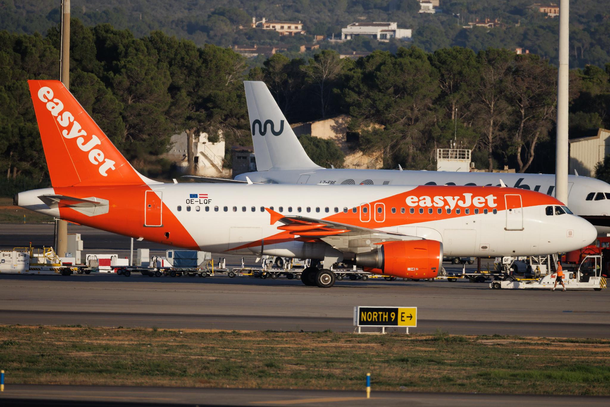Palma de Mallorca Airport: easyJet (U2 / EZY) | Operator: easyJet Europe | Airbus A319-111 A319 | OE-LQF | MSN 03844