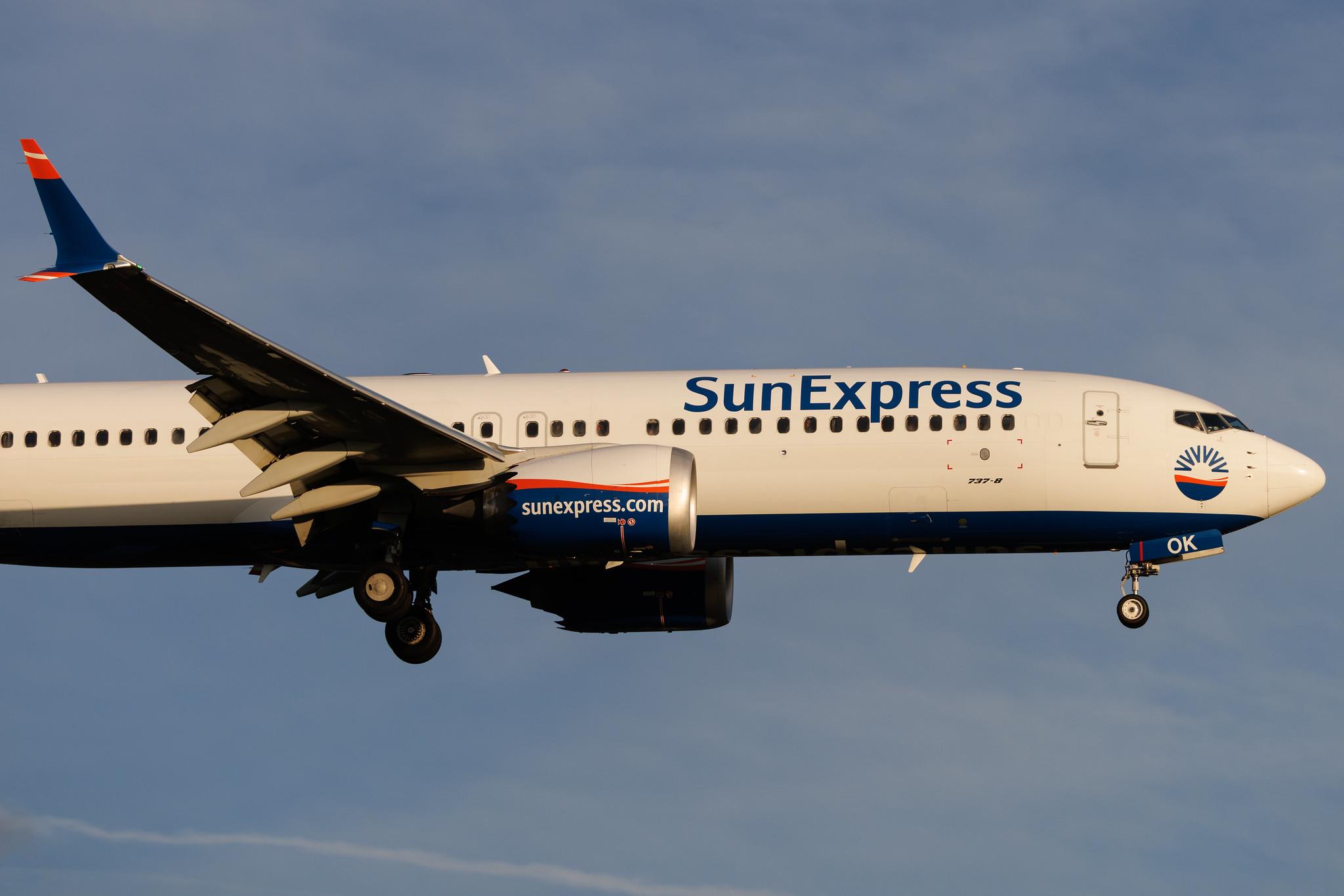 Hamburg Airport: SunExpress (XQ / SXS) | Boeing 737 MAX 8 B38M | TC-SOK | MSN 61202