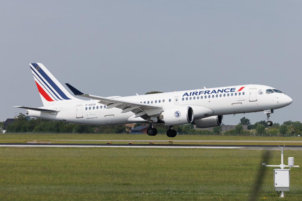 Copenhagen Airport: Air France (AF / AFR) | Airbus A220-300 BCS3 | F-HZUA | MSN 55134