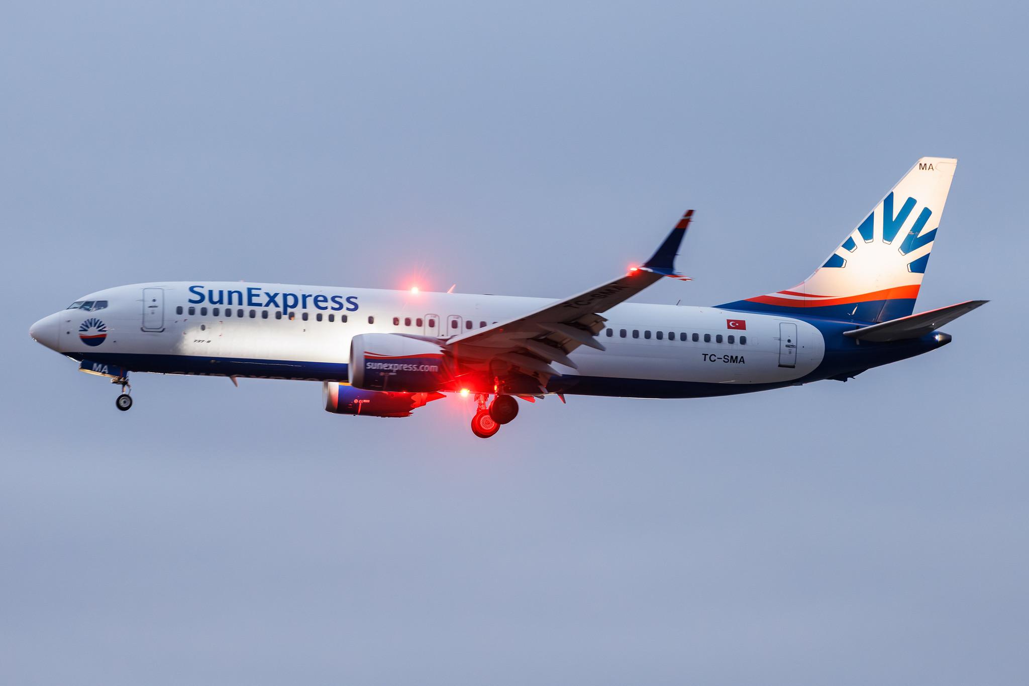 Frankfurt Airport: SunExpress (XQ / SXS) | Boeing 737 MAX 8 B38M | TC-SMA | MSN 63603