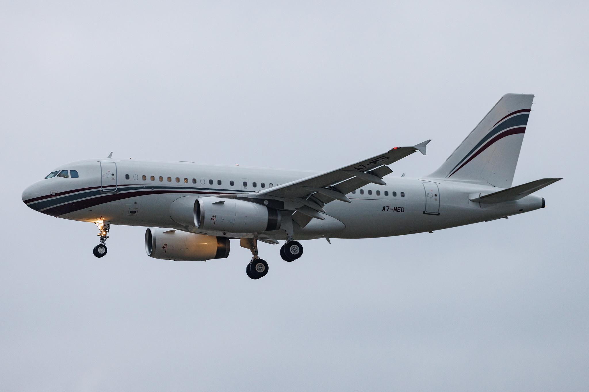 Frankfurt Airport: Qatar Amiri Flight (Q4 / QAF) | Operator: Qatar Airways Amiri Flight | Airbus A319-133 ACJ A319 | A7-MED | MSN 4114
