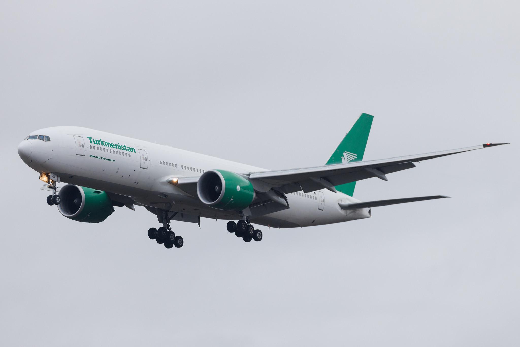 Frankfurt Airport: Turkmenistan Airlines (T5 / TUA) | Boeing 777-22K(LR) B77L | EZ-A778 | MSN 42296