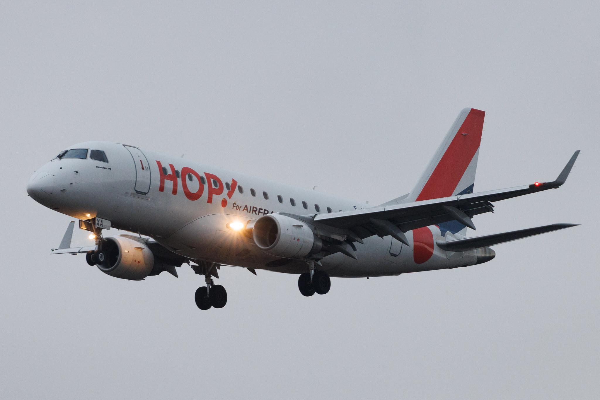 Frankfurt Airport: Air France (AF / AFR) | Operator: Air France Hop | Embraer E170STD E170 | F-HBXA | MSN 17000237