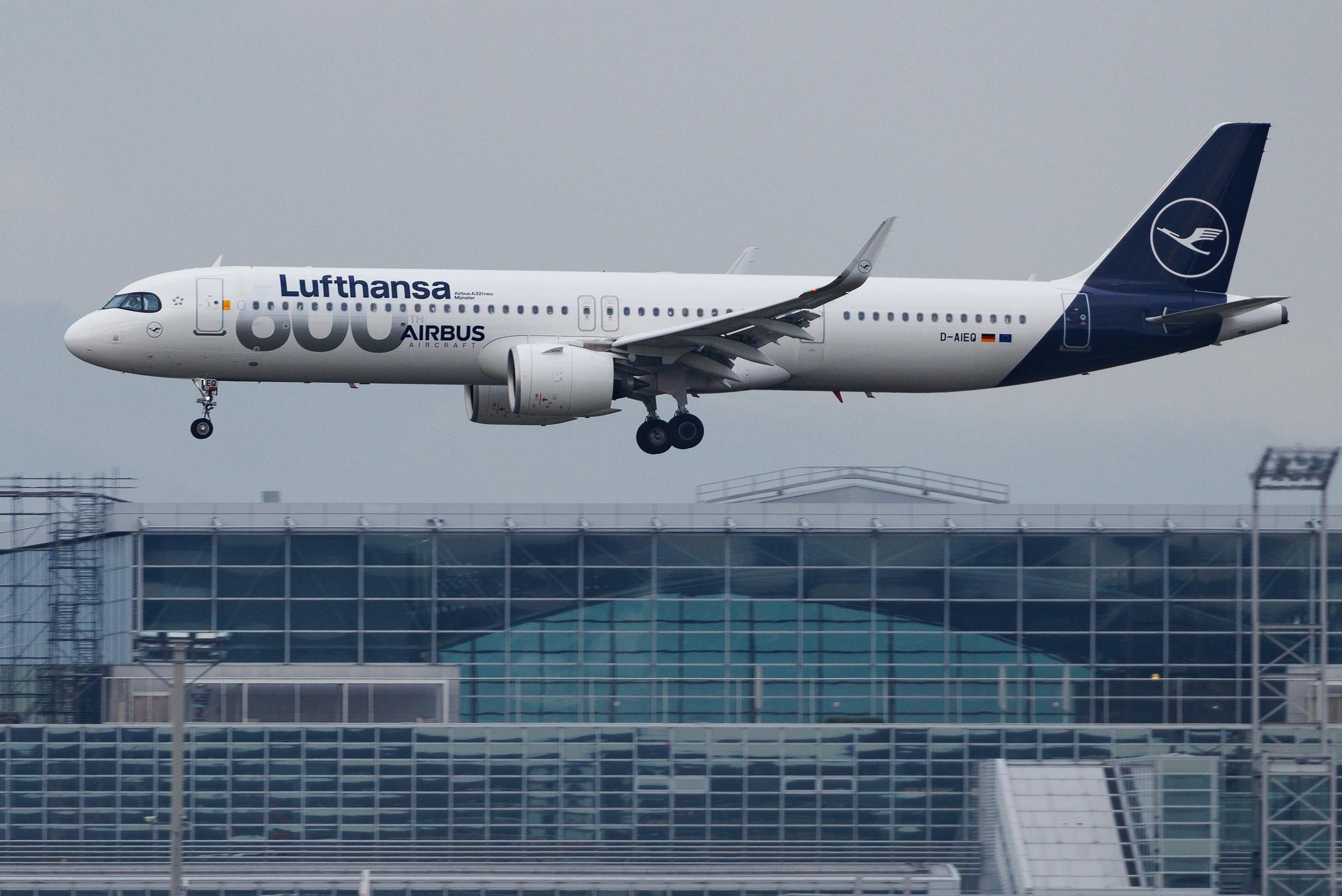 Frankfurt Airport: Lufthansa (LH / DLH) | Livery: 600th Airbus Aircraft | Airbus A321-271NX A21N | D-AIEQ | MSN 11267