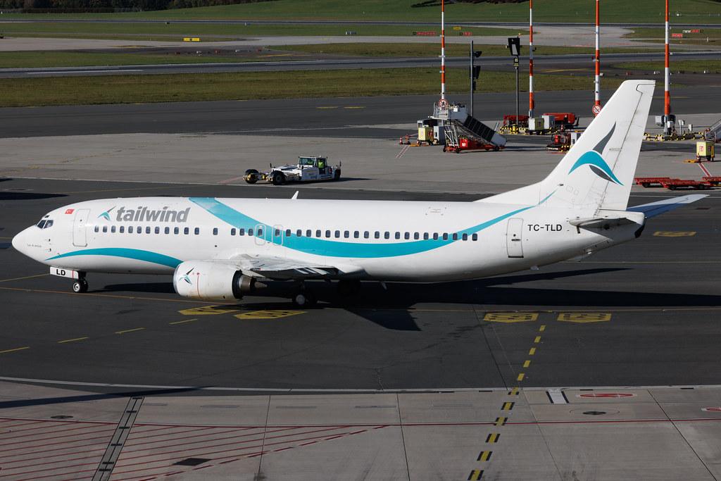 Hamburg Airport: Tailwind Airlines (TI / TWI) | Boeing 737-4Q8 B734 | TC-TLD | MSN 28199