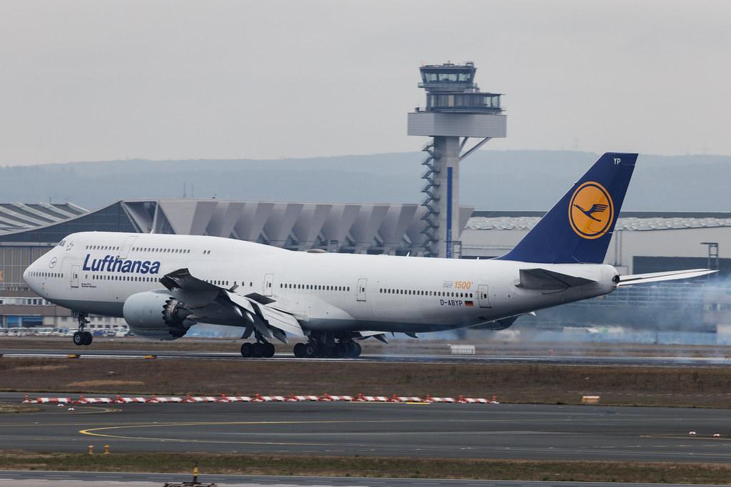 Frankfurt Airport: Lufthansa (LH / DLH) | Livery: 1500th 747 Sticker | Boeing 747-830 B748 | D-ABYP | MSN 37839