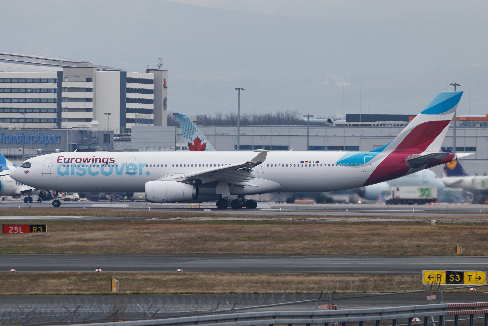 Frankfurt Airport: Discover Airlines (4Y / OCN) | Airbus A330-343 A333 | D-AIKD | MSN 0629