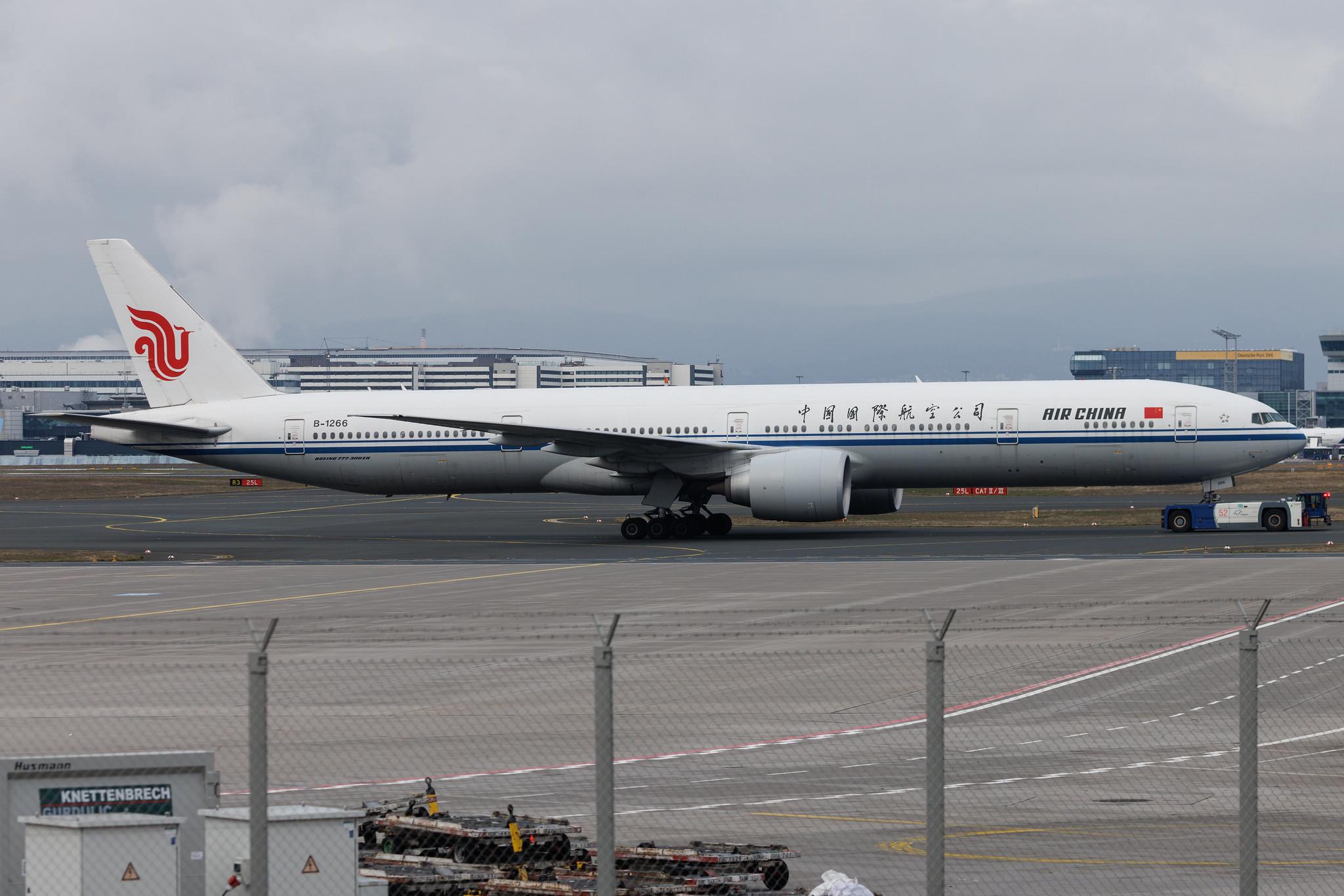 Frankfurt Airport: Air China (CA / CCA) | Boeing 777-39L(ER) B77W | B-1266 | MSN 65300